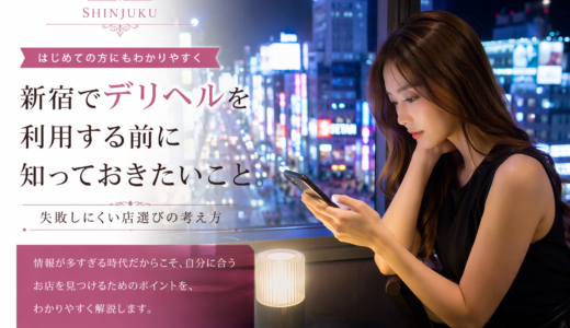 新宿でデリヘルを利用する前に知っておきたいこと。はじめてでも失敗しにくい店選びの考え方