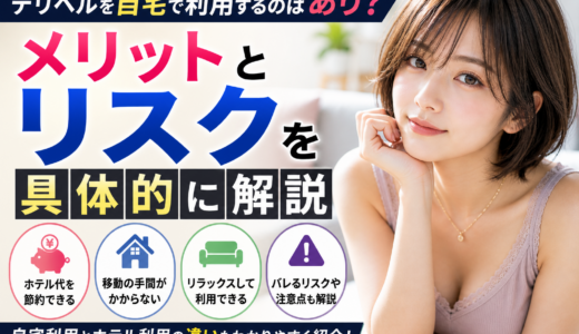 デリヘルを自宅で利用するのはあり？メリットとリスクを具体的に解説